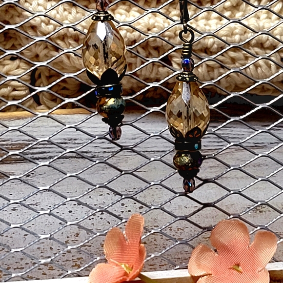 Romantic Victorian drop earrings new handmade - Picture 10 of 12